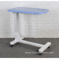 adjustable hydraulic lifting overbed table with wheels